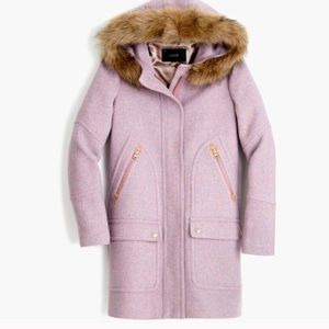 J. CREW STADIUM CLOTH CHATEAU PARKA HOODED JACKET
